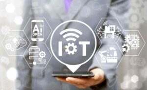 man holding IoT solution