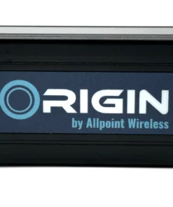 Front view of industrial-grade router showing Origin by Allpoint Wireless logo.