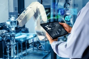 smart industry control concept